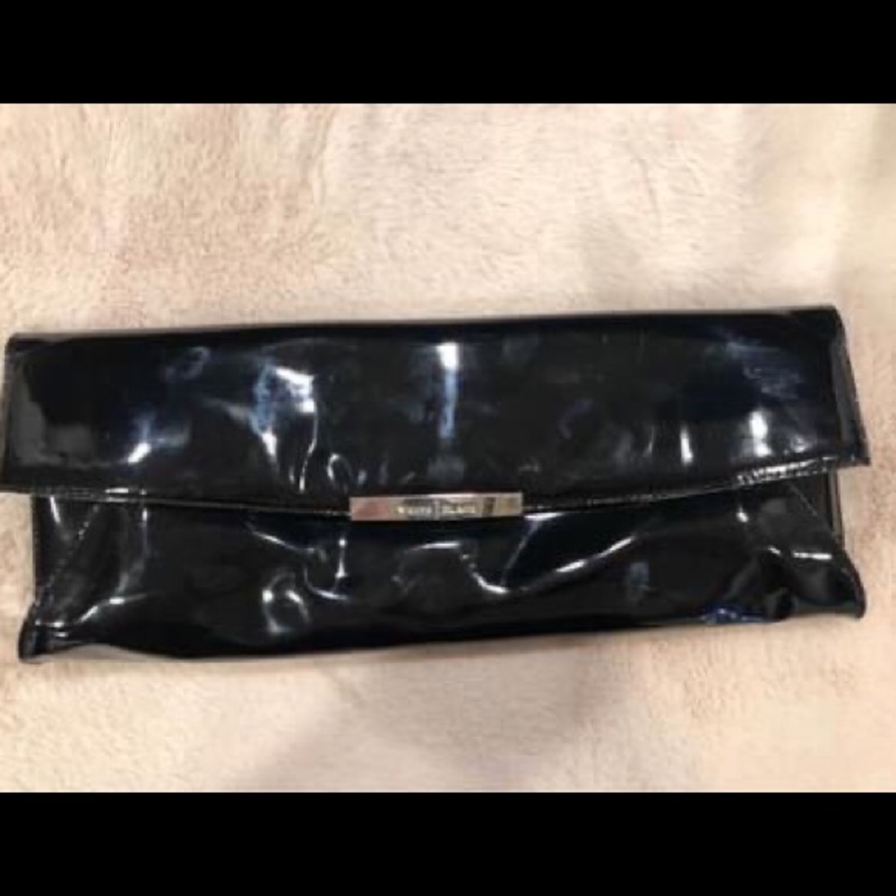 White House Black Market patent leather clutch - Picture 1 of 6